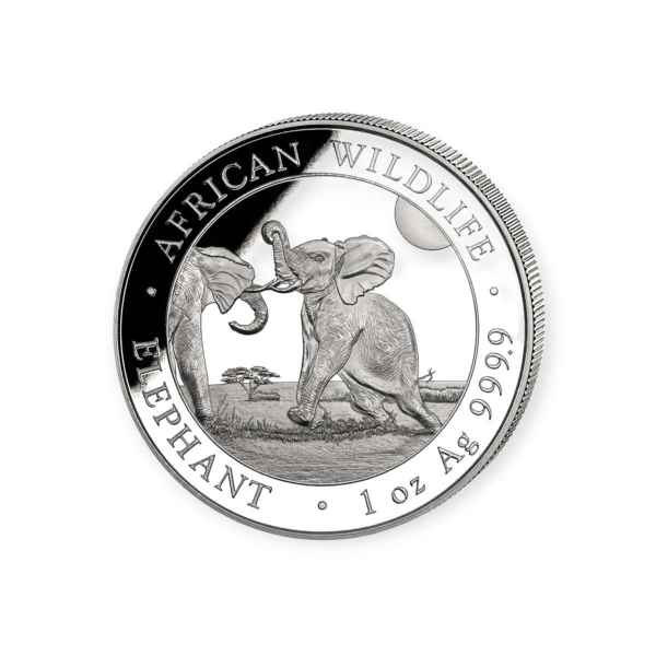 African Elephant 1oz silver coin