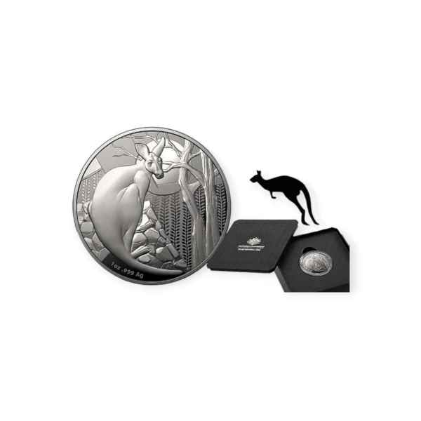Australia Impressions Kangaroo Proof 1 oz Silver Coin