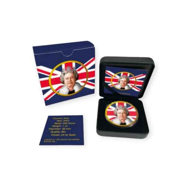 2023 Queen Elizabeth Britannia 1oz Coloured Silver Coin