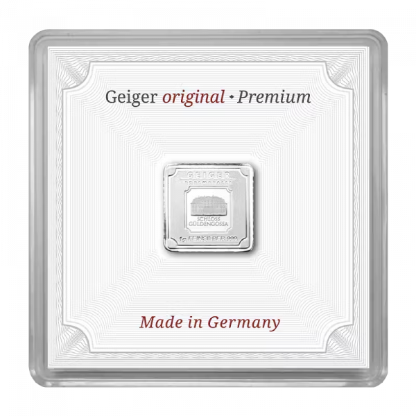 Silver Bar Geiger original 1 g