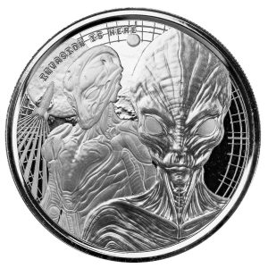 2023 Ghana Alien Invasion 1oz Silver Coin | Next Day Bullion
