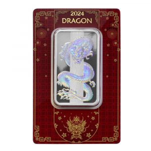 2024 PAMP Lunar Dragon 50g Silver Bar | Buy Online