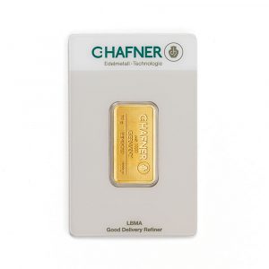 C Hafner 10g Minted Gold Bar